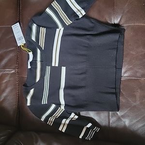 BCBG generation crop stripe sweater new tag size medium